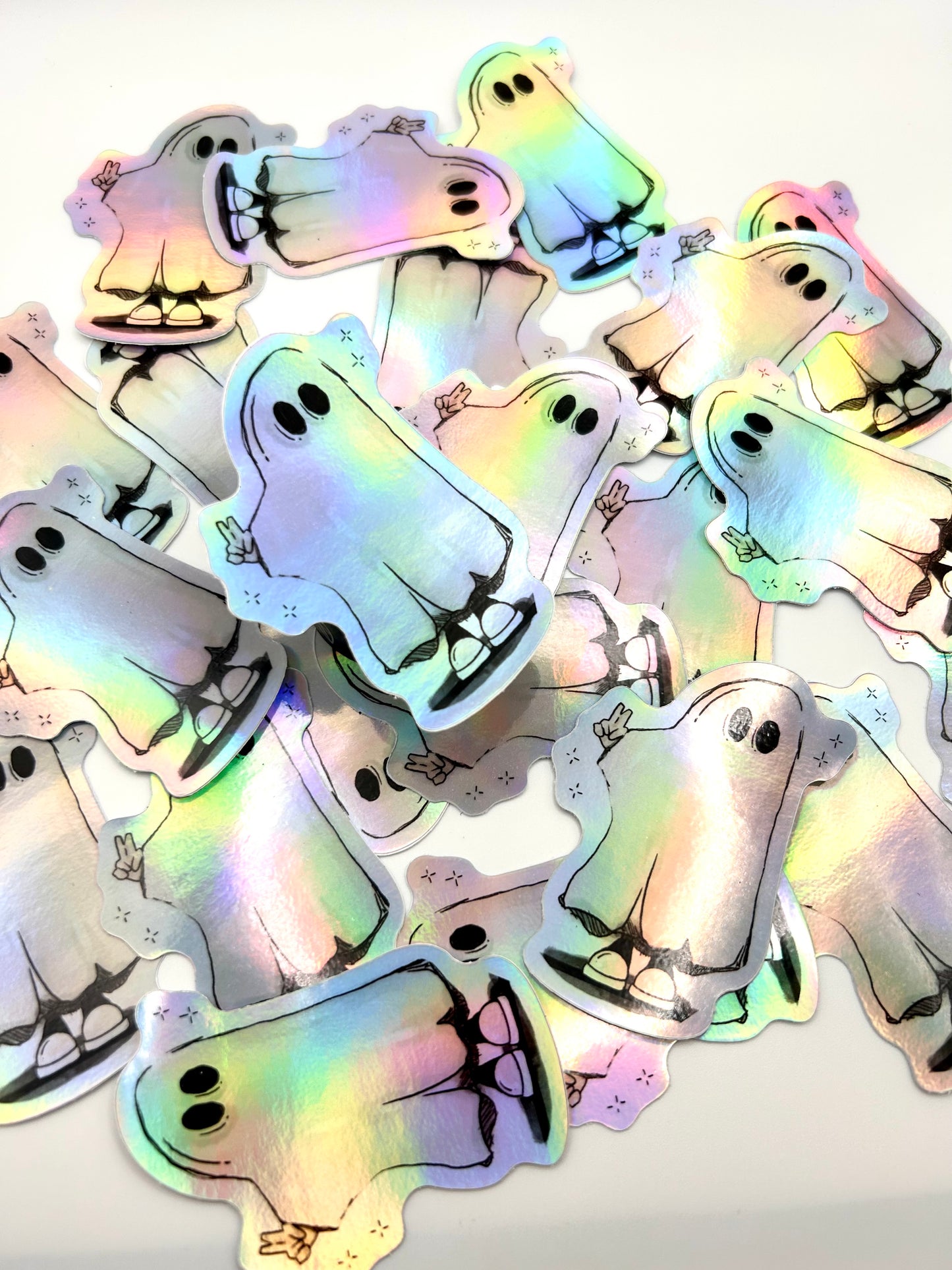 Holographic Ghost Sticker