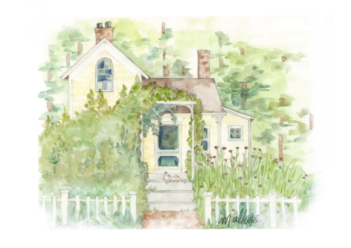 Yellow House Print