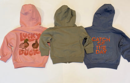 Green Zip Up Hoodie Set
