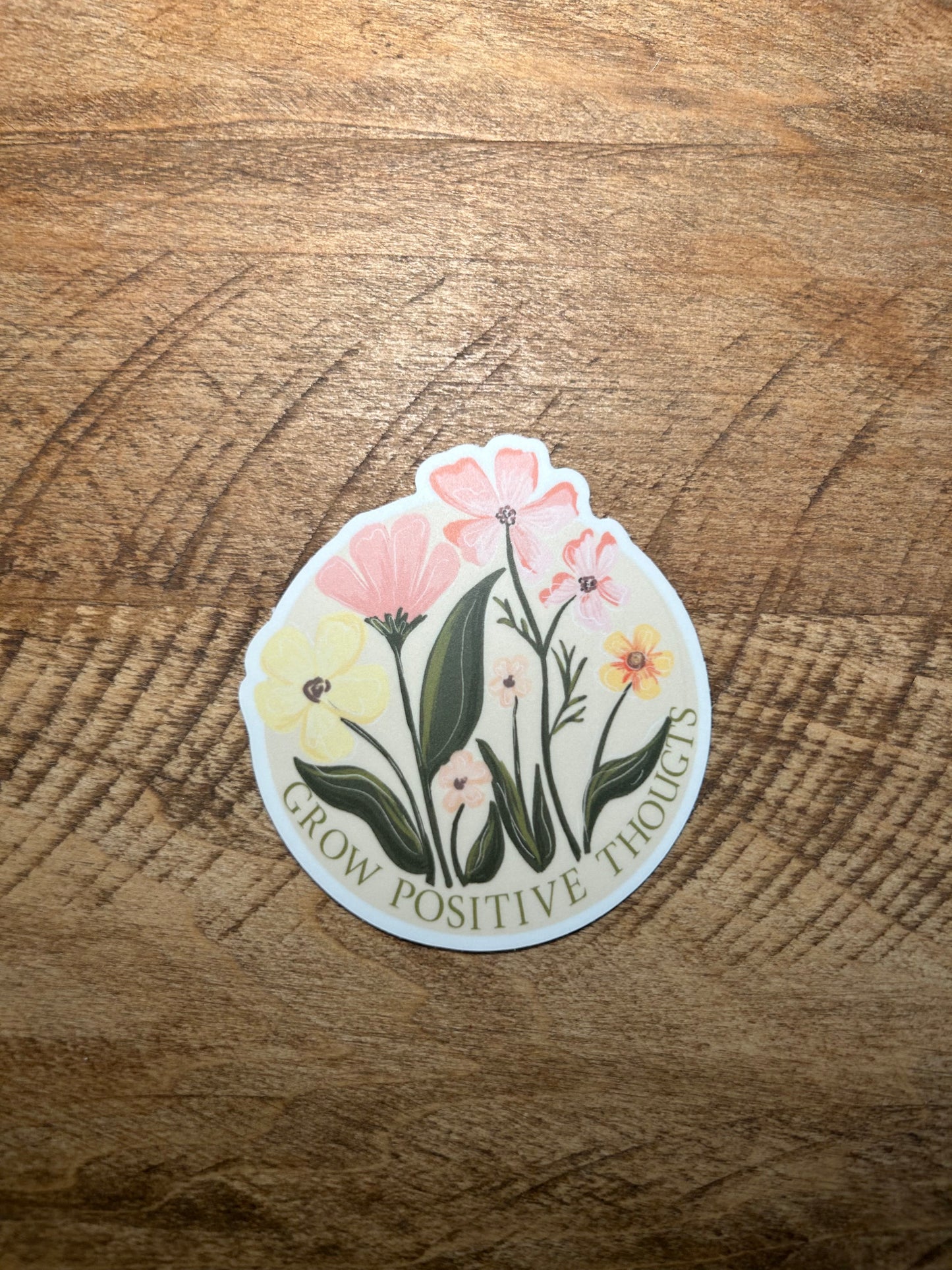 Grow Positive Thoughts Sticker