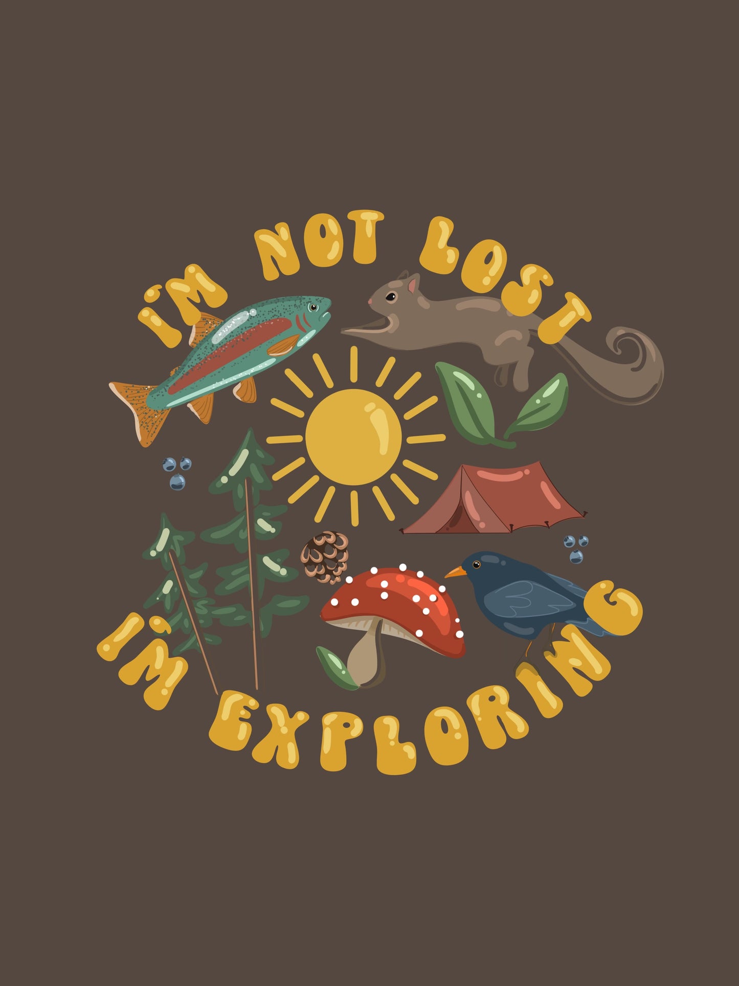 I'm Not Lost I'm Exploring Print