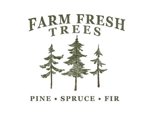 Farm Fresh Trees Print